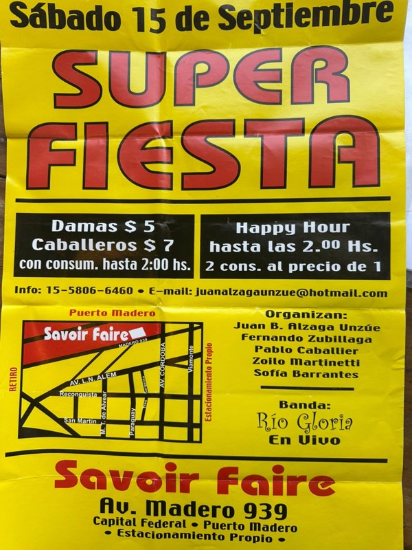 Fiestas Estudiantiles · Super Fiesta · Savoir Faire
