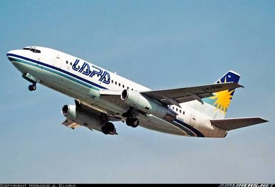 LAPA · Un avión en vuelo · Fotografía: Horacio J. Clariá